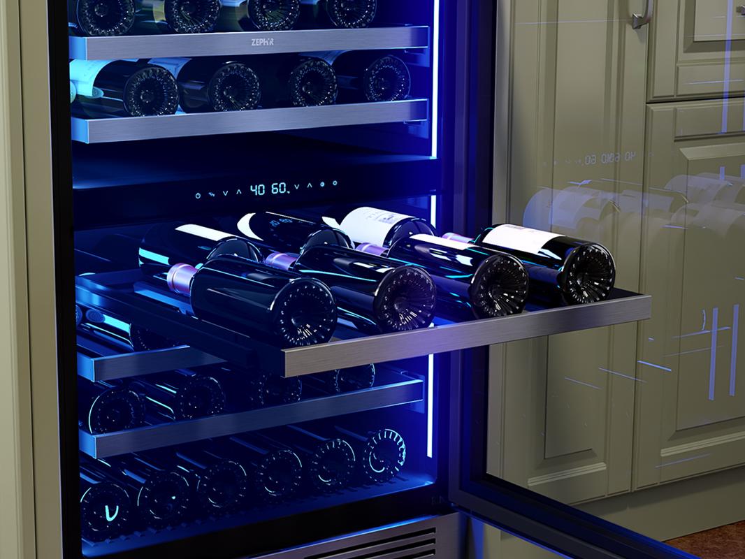 Zephyr PRW24C02CG 24" Dual Zone Wine Cooler