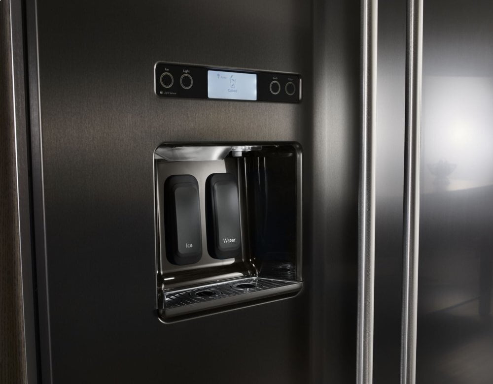 Kitchenaid KBSD608EBS 29.5 Cu. Ft 48-Inch Width Built-In Side By Side Refrigerator With Printshield&#8482; Finish - Black Stainless Steel With Printshield&#8482; Finish