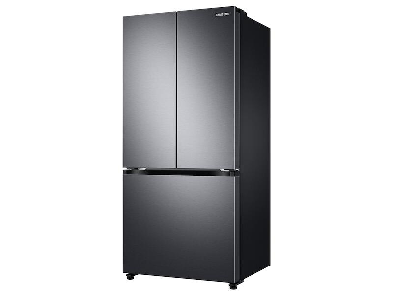 Samsung RF18A5101SG 18 Cu. Ft. Smart Counter Depth 3-Door French Door Refrigerator In Black Stainless Steel