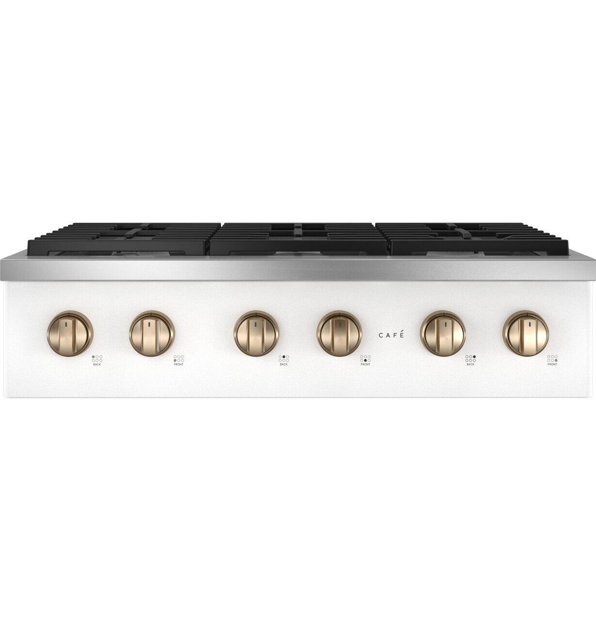 Cafe CGU366P4TW2 Café&#8482; 36" Commercial-Style Gas Rangetop With 6 Burners (Natural Gas)