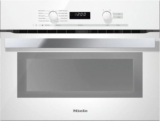 Miele H6200BMWH H 6200 Bm 24 Inch Speed Oven With Electronic Clock/Timer And Combination Modes For Quick, Perfect Results.- Brilliant White