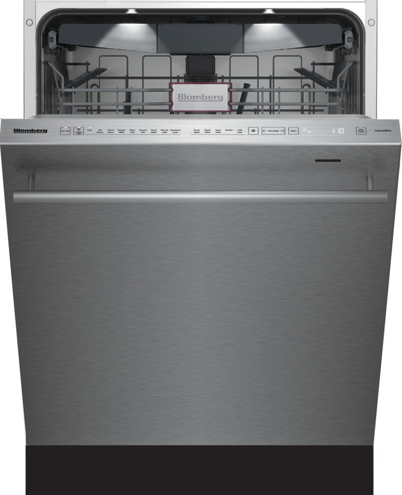 Blomberg Appliances DWT81800SS 24" Tall Tub Dishwasher 8 Cycles Top Control 3Rd Rack Stainless 45Dba