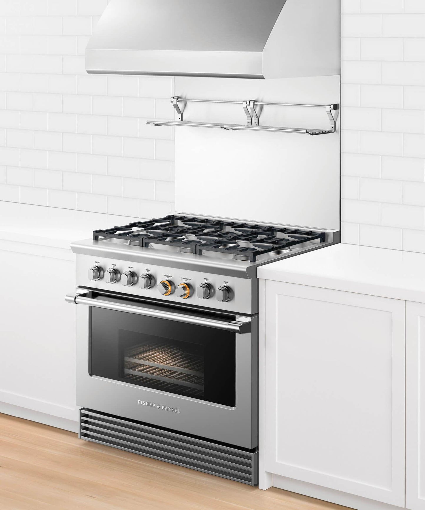 Fisher & Paykel RDV2366NN Dual Fuel Range, 36", 6 Burners