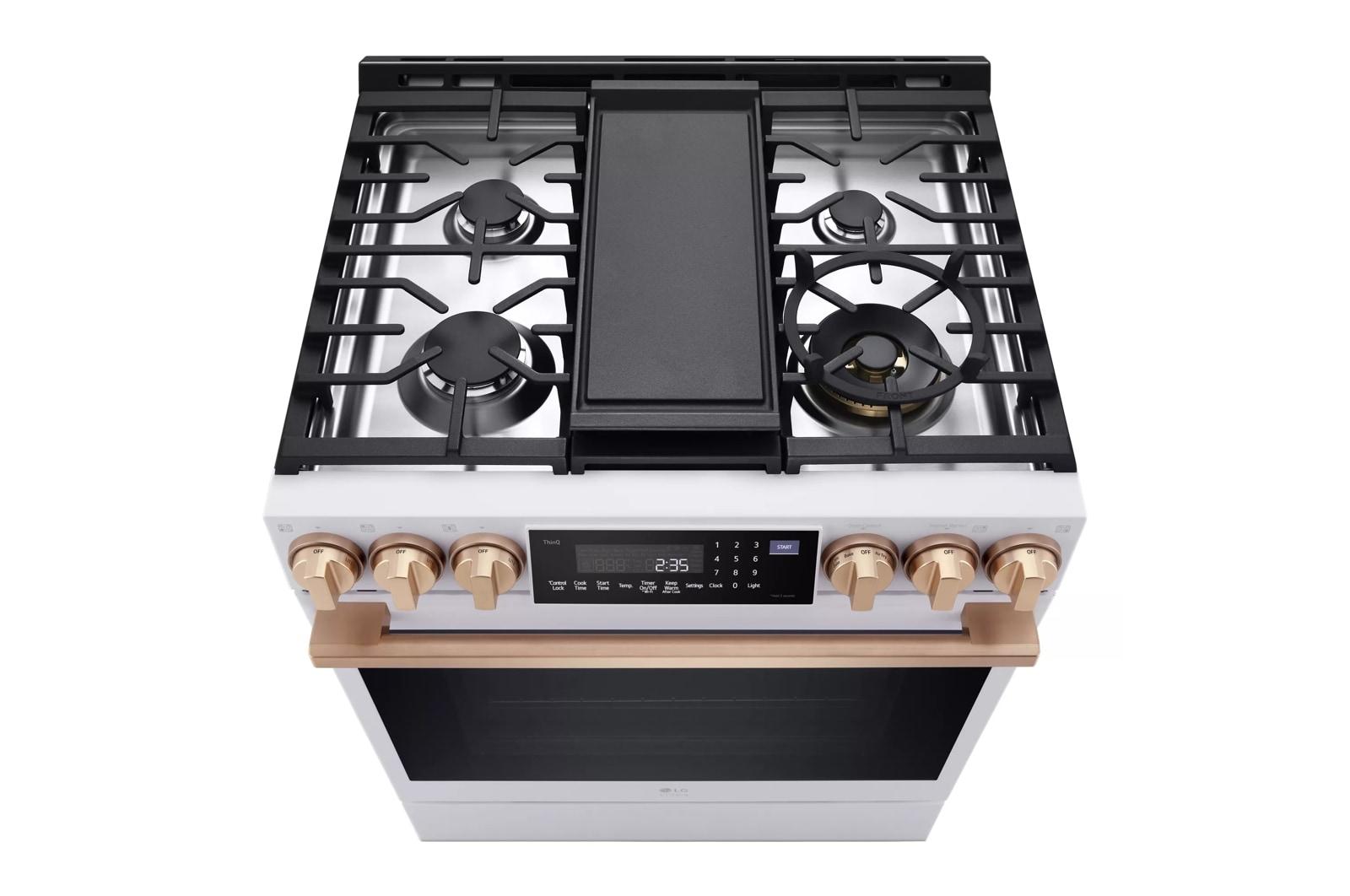 Lg LSGS6338N Lg Studio 6.3 Cu. Ft. Instaview® Gas Slide-In Range With Probake Convection® And Air Fry