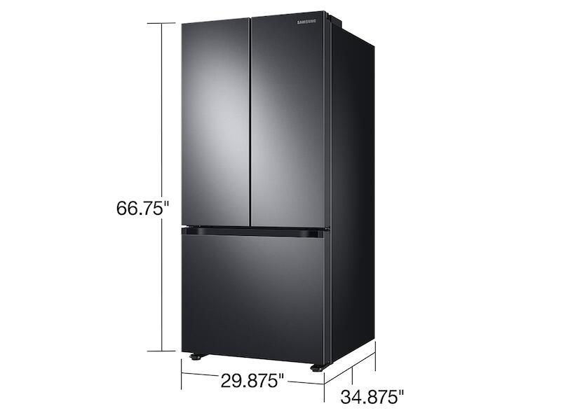 Samsung RF22A4121SG 22 Cu. Ft. Smart 3-Door French Door Refrigerator In Black Stainless Steel