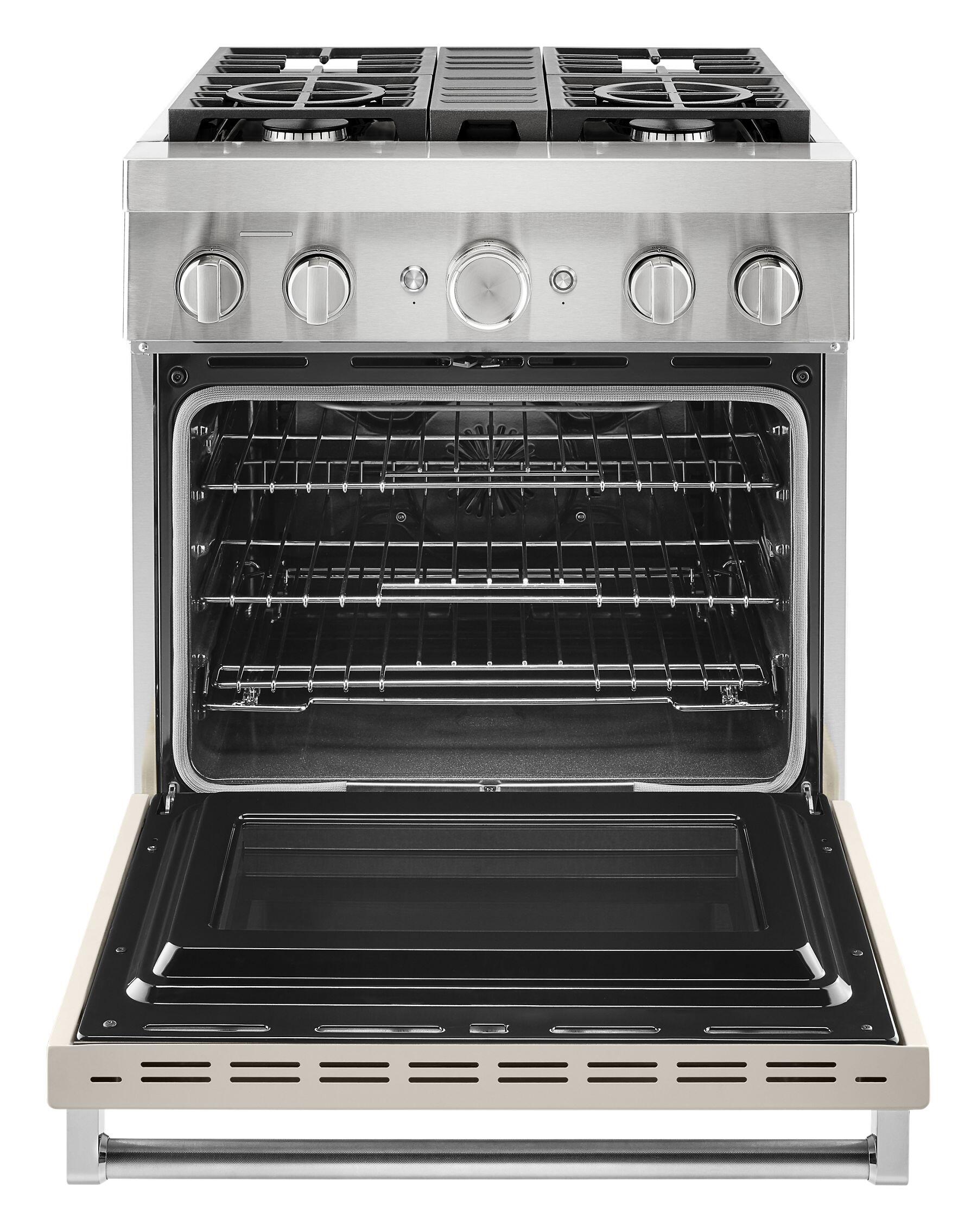 Kitchenaid KFDC500JMH Kitchenaid® 30'' Smart Commercial-Style Dual Fuel Range With 4 Burners - Milkshake