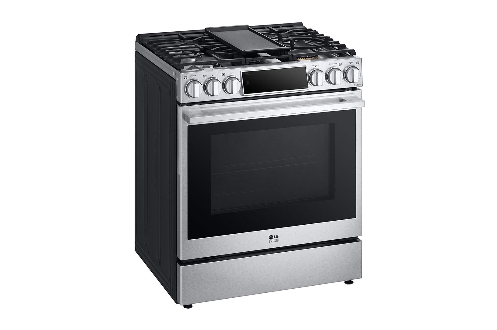 Lg LSDS6338F 6.3 Cu. Ft. Smart Wi-Fi Dual Fuel Slide-In Range With Probake Convection® And Easyclean®