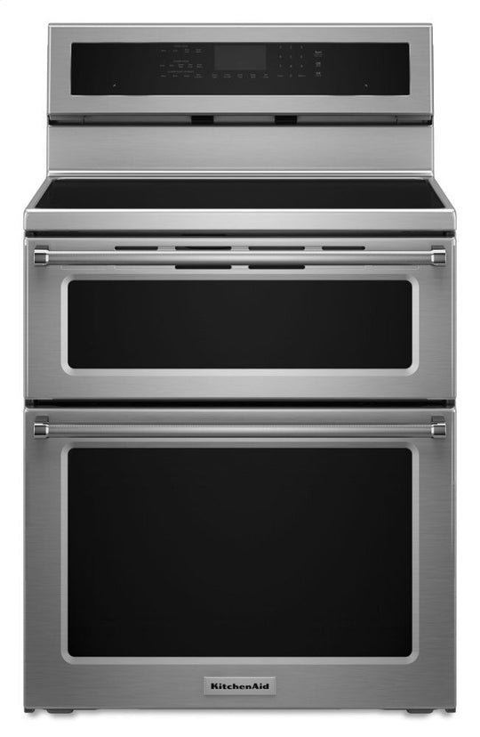 Kitchenaid KFID500ESS 30-Inch 4-Element Induction Double Oven Convection Range - Stainless Steel