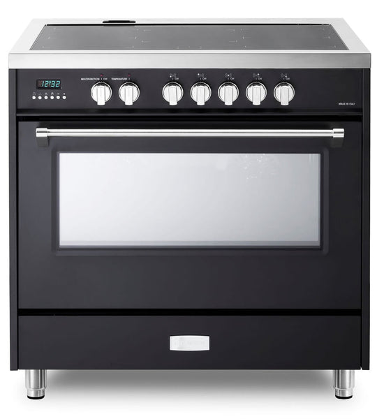 Verona VDFSIE365E Matte Black 36" Designer Induction Range