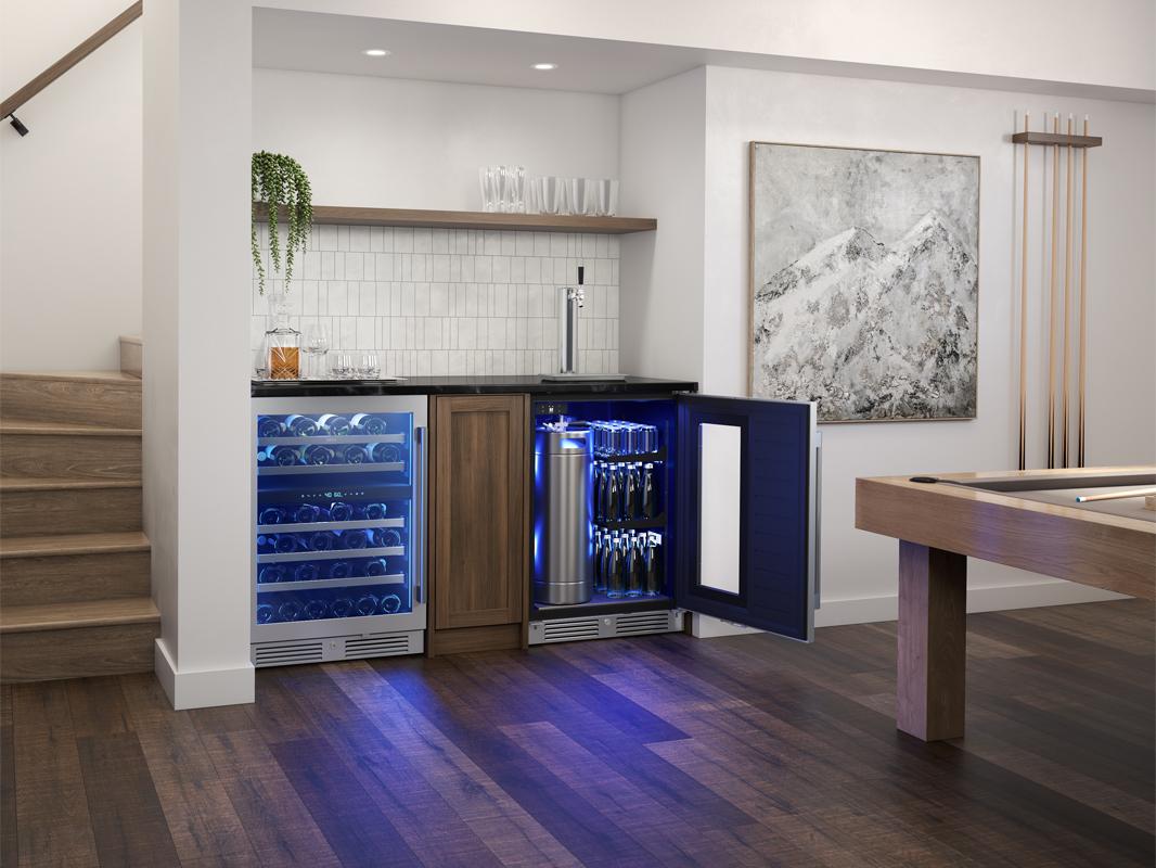 Zephyr PRKB24C01AG 24" Kegerator & Beverage Cooler