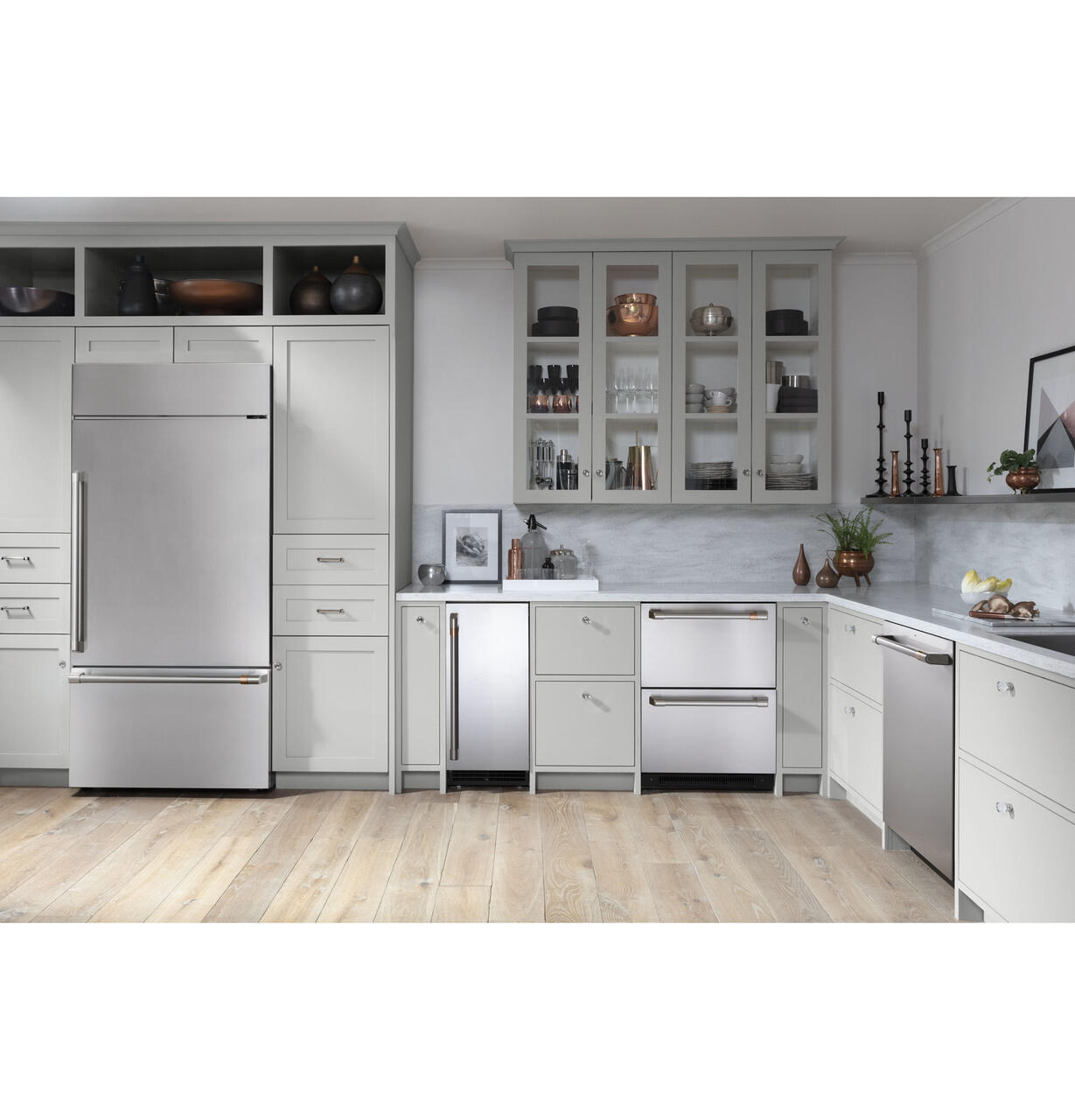 Cafe CDB36RP2RS1 Café™ 21.3 Cu. Ft. Built-In Bottom-Freezer Refrigerator