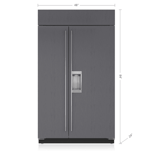 Sub-Zero BI48SDO 48" Classic Side-By-Side Refrigerator/Freezer With Dispenser - Panel Ready