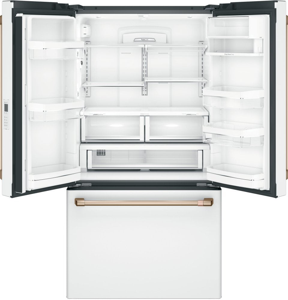 Cafe CWE23SP4MW2 Café Energy Star® 23.1 Cu. Ft. Smart Counter-Depth French-Door Refrigerator