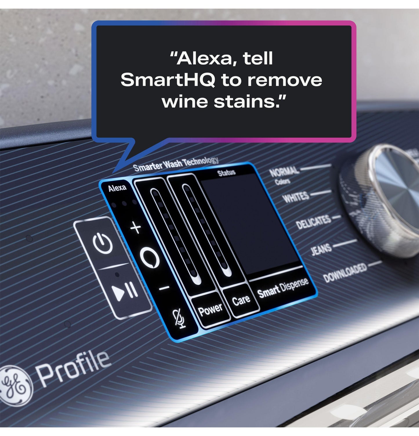 Ge Appliances PTW900BPTRS Ge Profile™ 5.4 Cu. Ft. Capacity Washer With Smarter Wash Technology And Flexdispense™