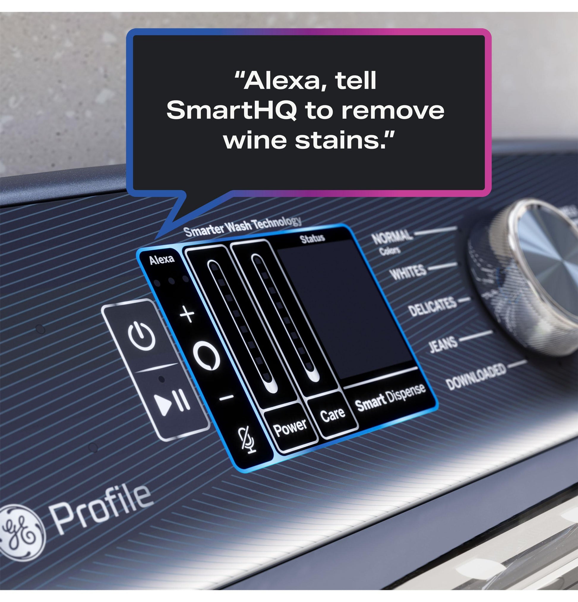 Ge Appliances PTW905BPTDG Ge Profile™ 5.3 Cu. Ft. Capacity Washer With Smarter Wash Technology And Flexdispense™