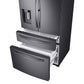Samsung RF22R7351SG 22 Cu. Ft. Food Showcase Counter Depth 4-Door French Door Refrigerator In Black Stainless Steel