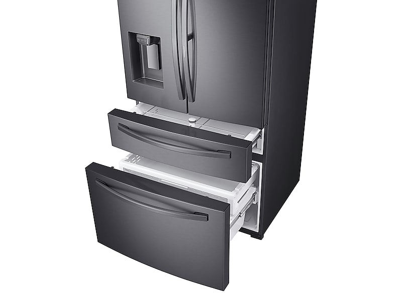 Samsung RF22R7351SG 22 Cu. Ft. Food Showcase Counter Depth 4-Door French Door Refrigerator In Black Stainless Steel