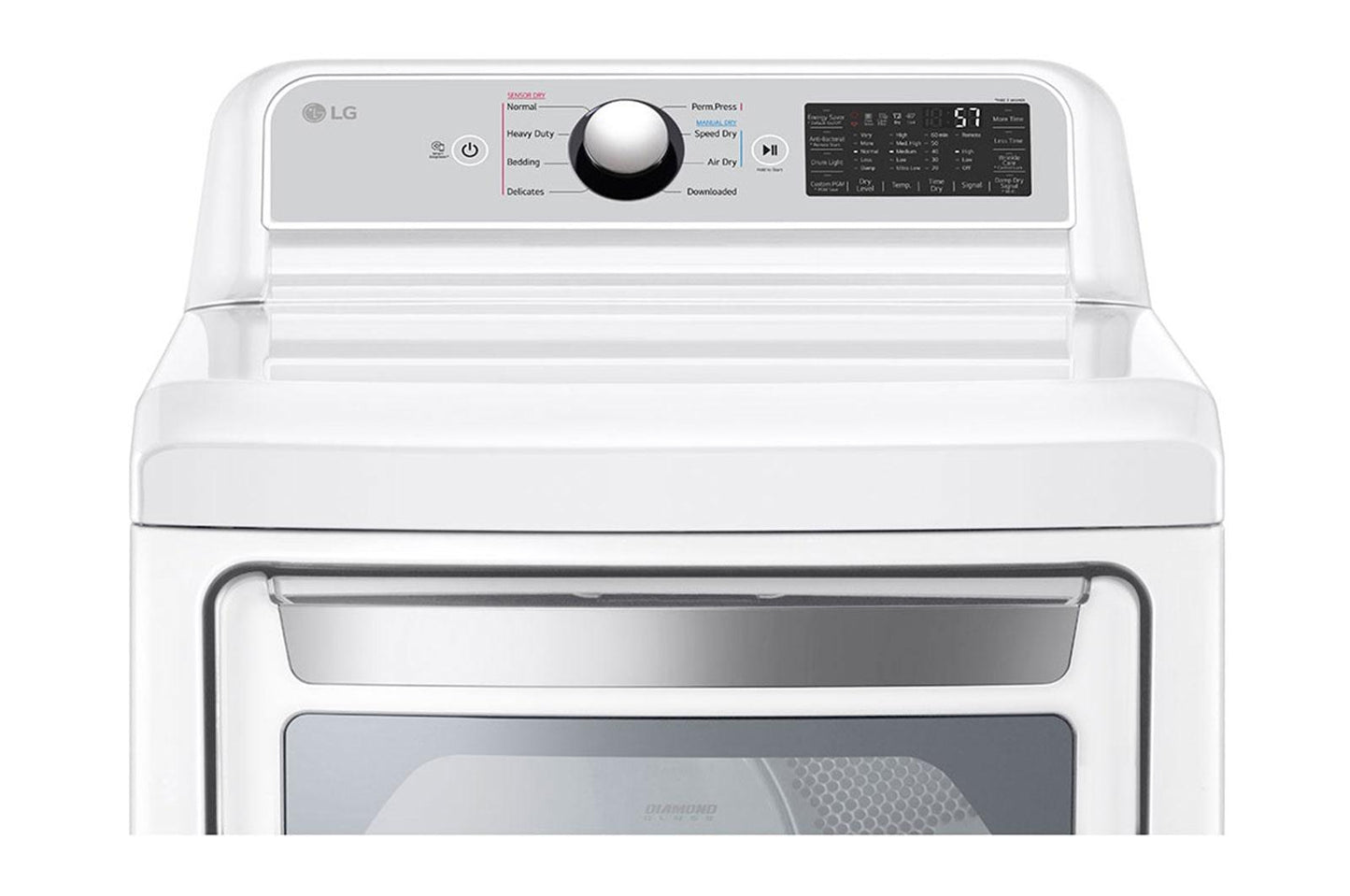 Lg DLG7401WE 7.3 Cu. Ft. Ultra Large Capacity Smart Wi-Fi Enabled Rear Control Gas Dryer With Easyload&#8482; Door