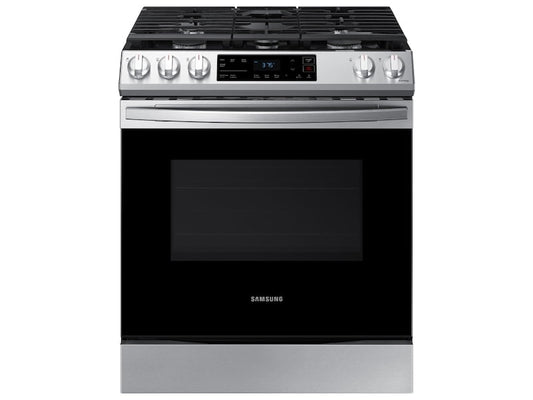 Samsung NX60T8111SS 6.0 Cu. Ft. Front Control Slide-In Gas Range With Wi-Fi In Stainless Steel