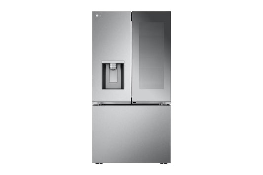 Lg LRYKC2606S 26 Cu. Ft. Smart Mirror Instaview® Counter-Depth Max™ French Door Refrigerator With Four Types Of Ice