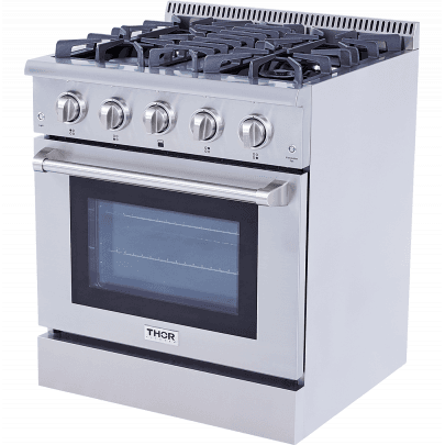 Thor Kitchen HRD3088U Professional 30 Inch Dual Fuel Range In Stainless Steel