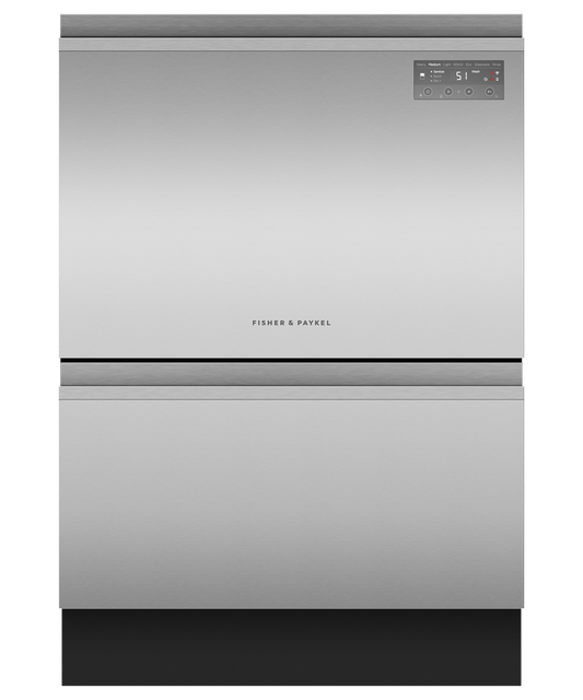 Fisher & Paykel DD24DT2NX9 Built-Under Double Dishdrawer™ Dishwasher, Tall, Sanitize