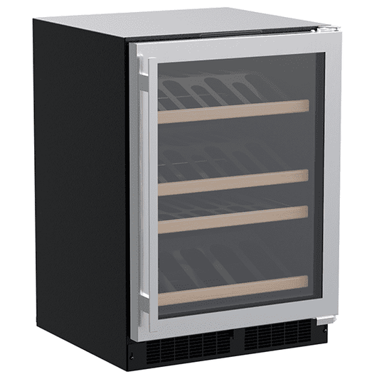Marvel MLWC224SG01A 24-In Built-In High-Efficiency Single Zone Gallery Display Wine Refrigerator With Door Style - Stainless Steel Frame Glass