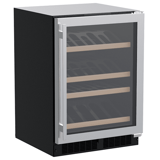 Marvel MLWC224SG01A 24-In Built-In High-Efficiency Single Zone Gallery Display Wine Refrigerator With Door Style - Stainless Steel Frame Glass