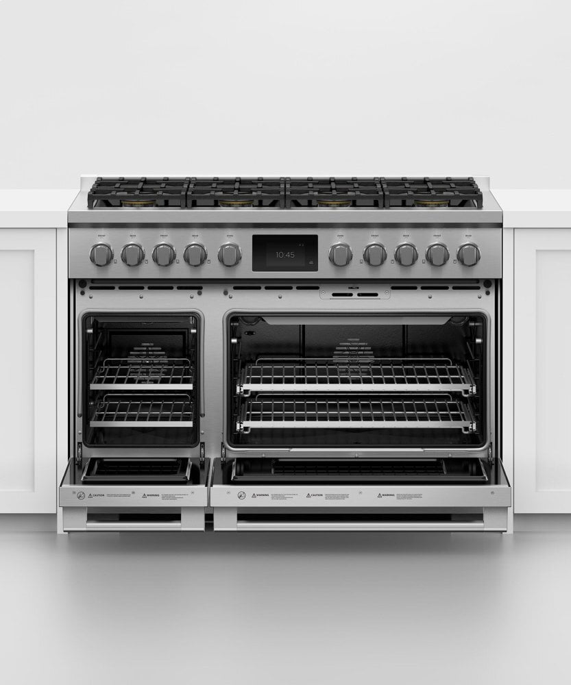 Fisher & Paykel RDV3488N Dual Fuel Range, 48", 8 Burners, Self-Cleaning