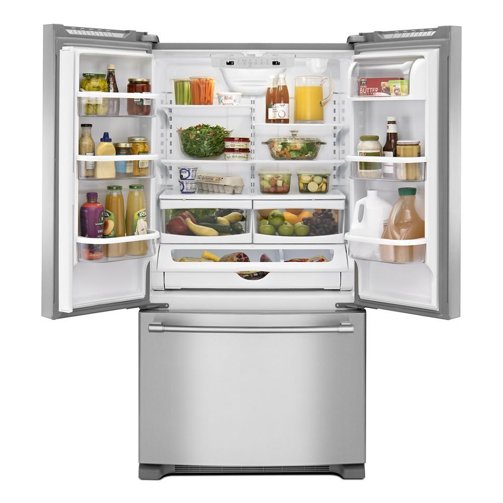 Maytag MRFF5033PZ 33-Inch Wide French Door Refrigerator With Water Dispenser - 22 Cu. Ft