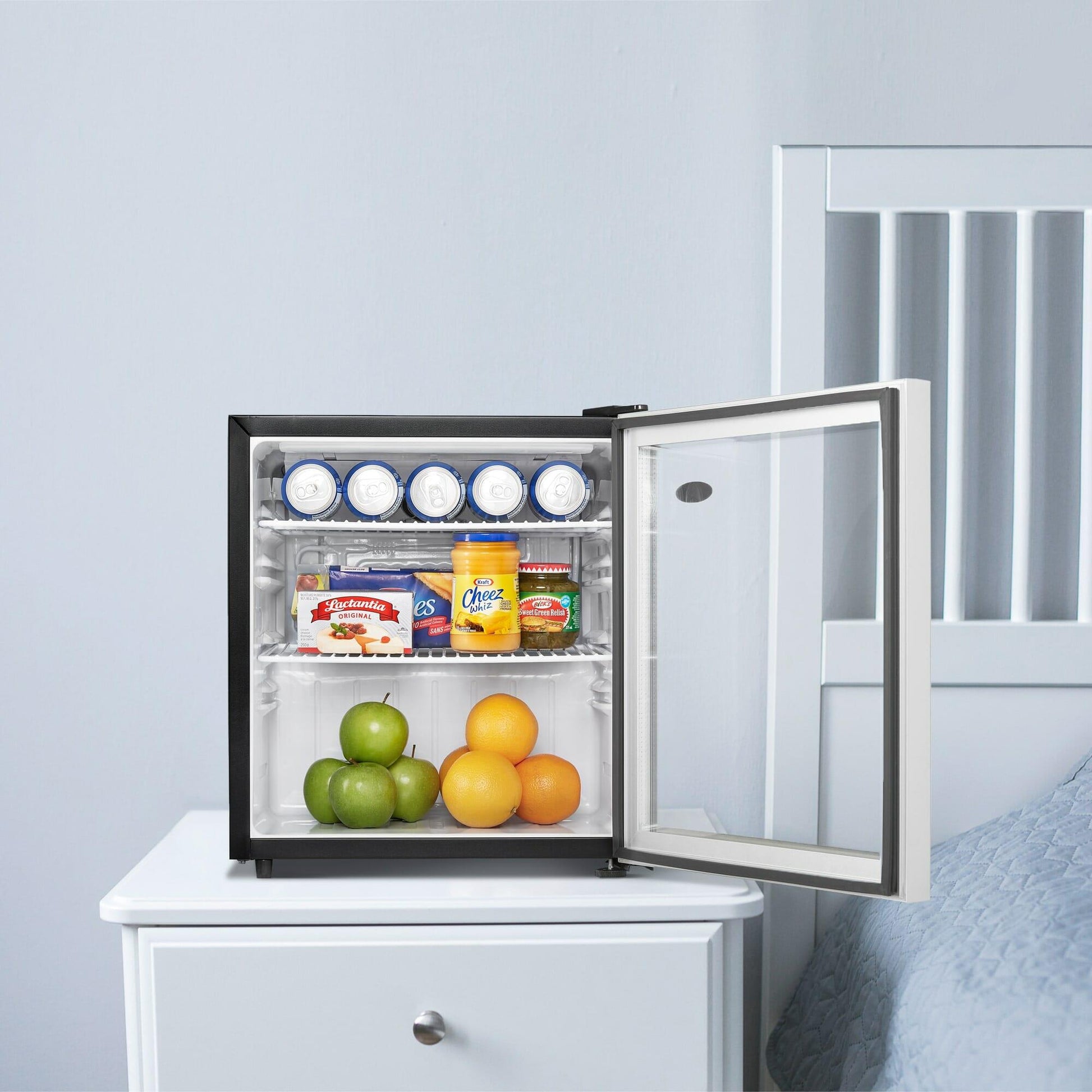 Danby DAG016A2BDB Danby 1.6 Cu. Ft. Compact Glass Door Fridge In Platinum