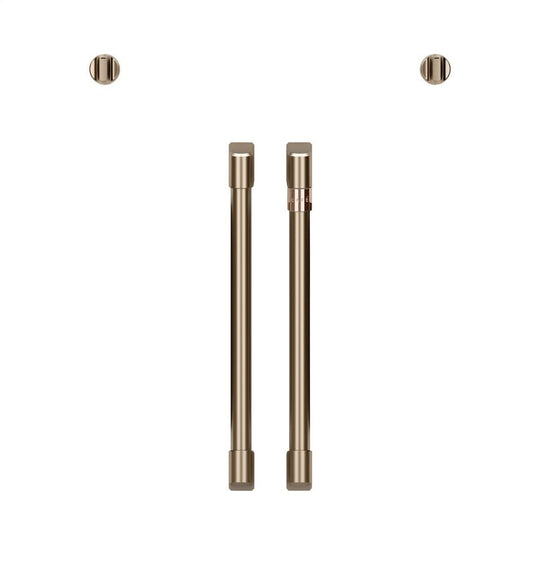 Cafe CXWSFHKPMBZ Café 2 French-Door Handles; 2 Knobs - Brushed Bronze