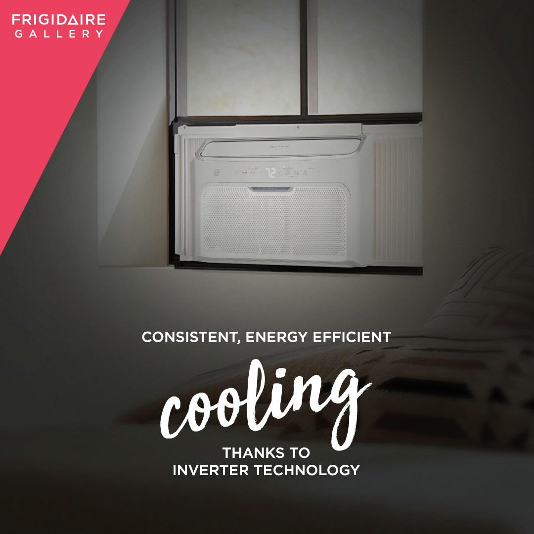 Frigidaire GHWQ103WC1 Frigidaire Gallery 10,000 Btu Inverter Quiet Temp Smart Room Air Conditioner