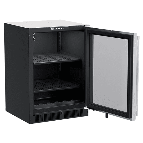 Marvel MLBV124SG01A 24-In Built-In Beverage Center With Wine Cradle With Door Style - Stainless Steel Frame Glass
