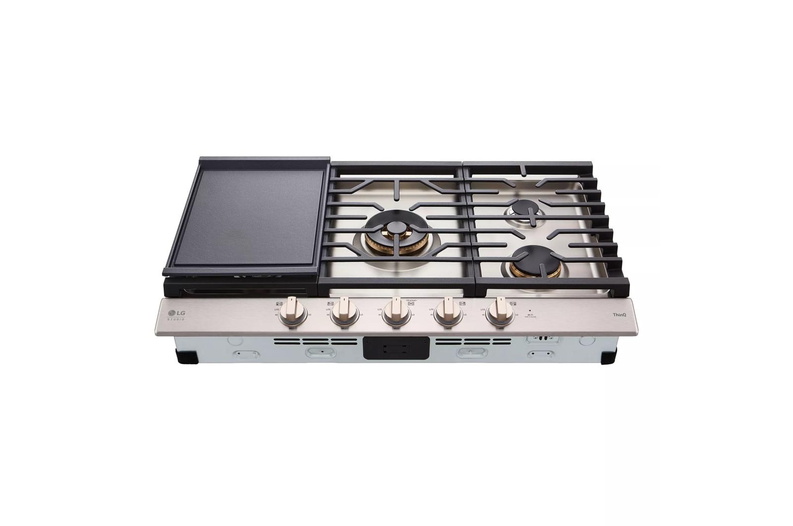 Lg CBGS3628N Lg Studio 36" Ultraheat™ Gas Cooktop With Easyclean®