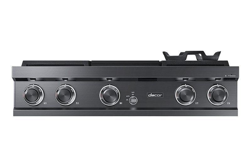 Dacor DTT36M974HS 36" Rangetop, Silver Stainless Steel, High Altitude Natural Gas