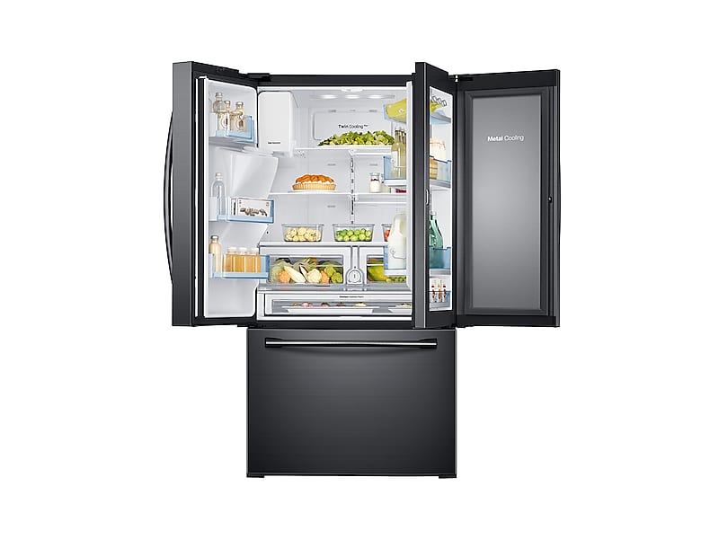 Samsung RF28HDEDBSG 28 Cu. Ft. Food Showcase 3-Door French Door Refrigerator In Black Stainless Steel