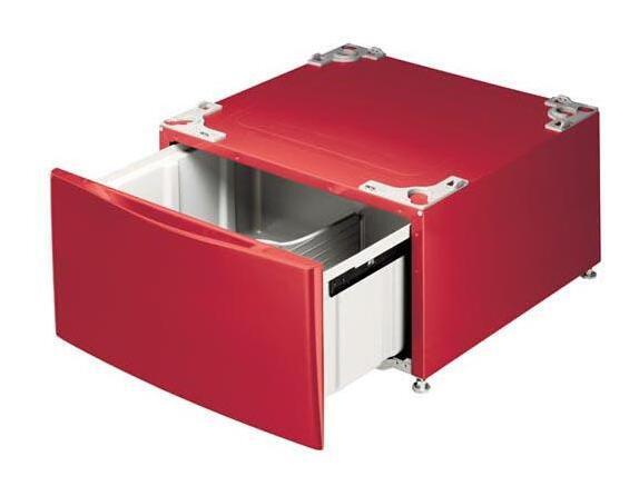 Lg WDP4R Laundry Pedestal - Wild Cherry Red
