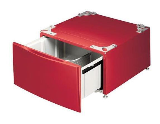 Lg WDP4R Laundry Pedestal - Wild Cherry Red