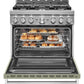 Kitchenaid KFGC506JAV Kitchenaid® 36'' Smart Commercial-Style Gas Range With 6 Burners - Avocado Cream