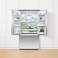 Fisher & Paykel RF201ACUSX1N Freestanding French Door Refrigerator Freezer, 36