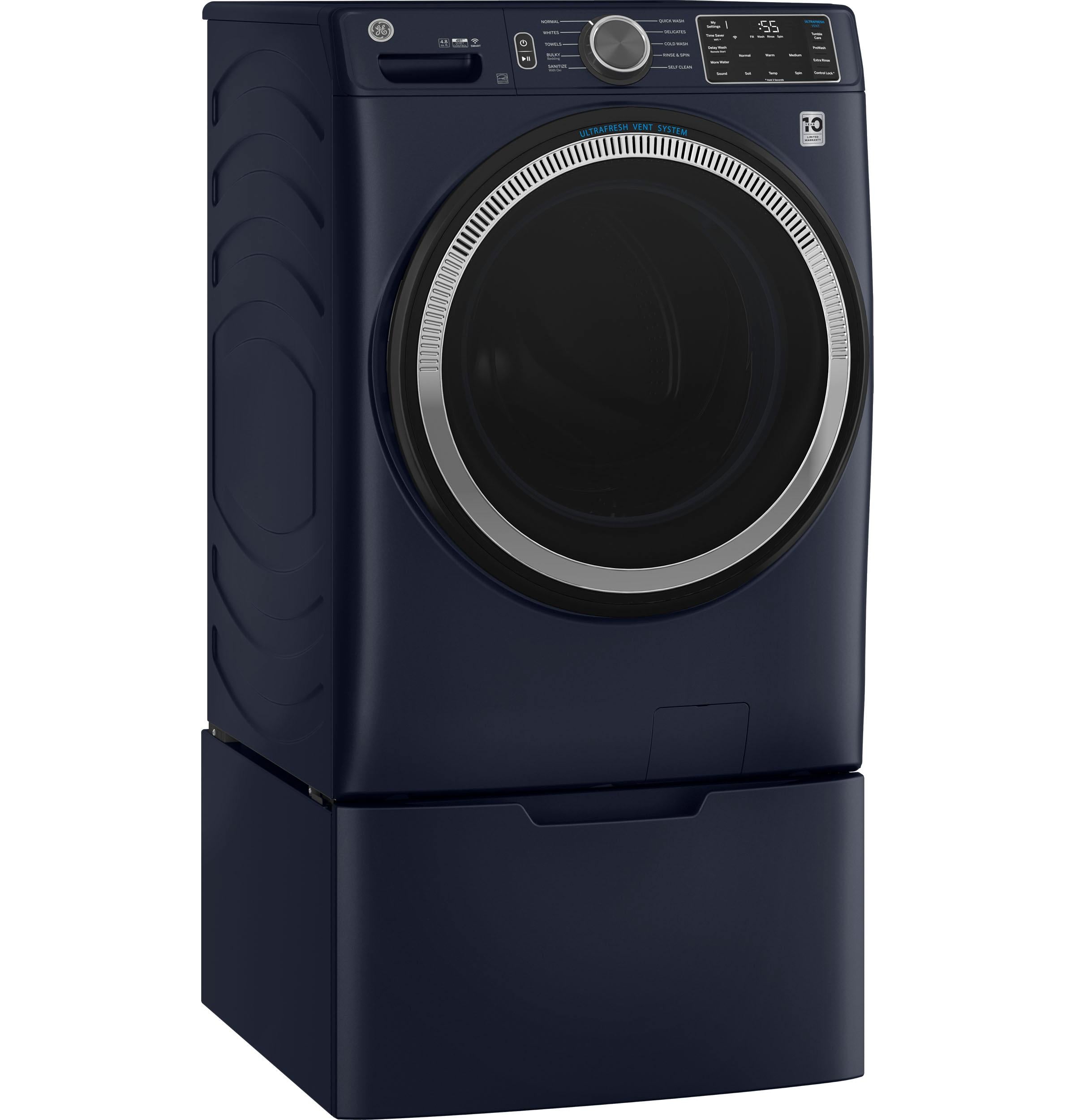 Ge Appliances GFW550SPRRS Ge® 4.8 Cu. Ft. Capacity Smart Front Load Energy Star® Washer With Ultrafresh Vent System With Odorblock™ And Sanitize W/Oxi