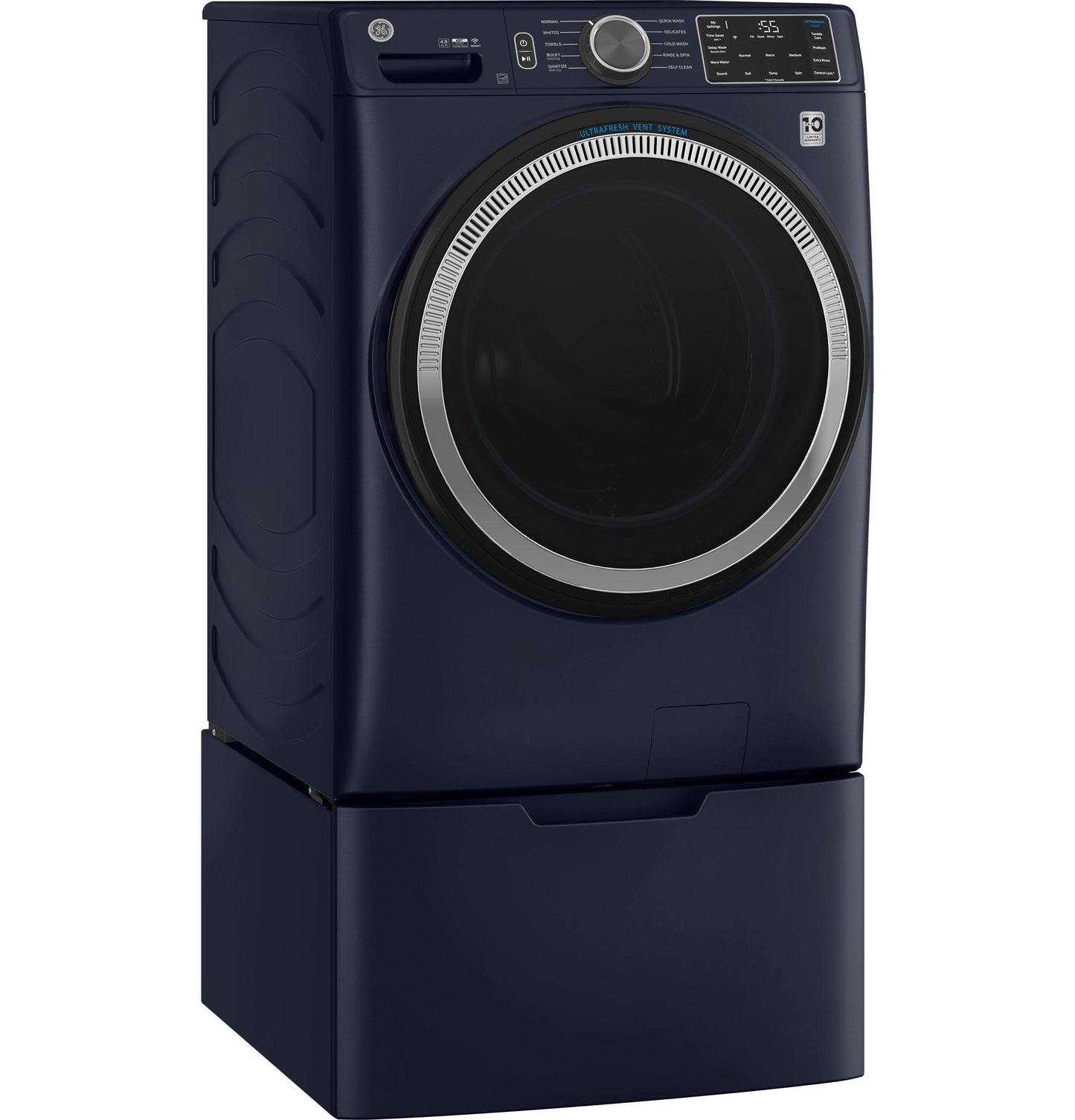 Ge Appliances GFW550SPRRS Ge® 4.8 Cu. Ft. Capacity Smart Front Load Energy Star® Washer With Ultrafresh Vent System With Odorblock&#8482; And Sanitize W/Oxi