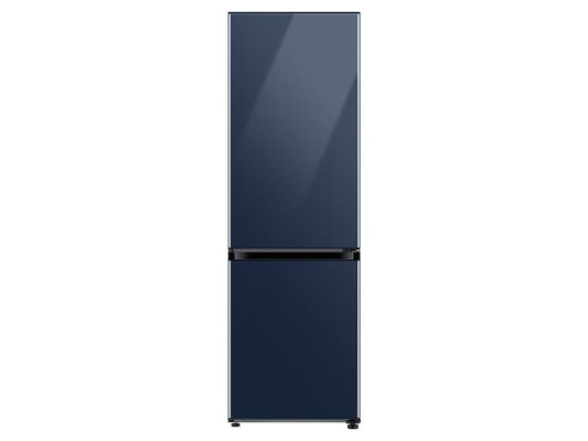Samsung RB12A300641 12.0 Cu. Ft. Bespoke Bottom Freezer Refrigerator With Customizable Colors And Flexible Design In Navy Glass