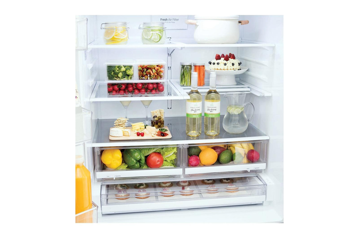 Lg LRMWS2906D 29 Cu. Ft. French Door Refrigerator With Slim Design Water Dispenser