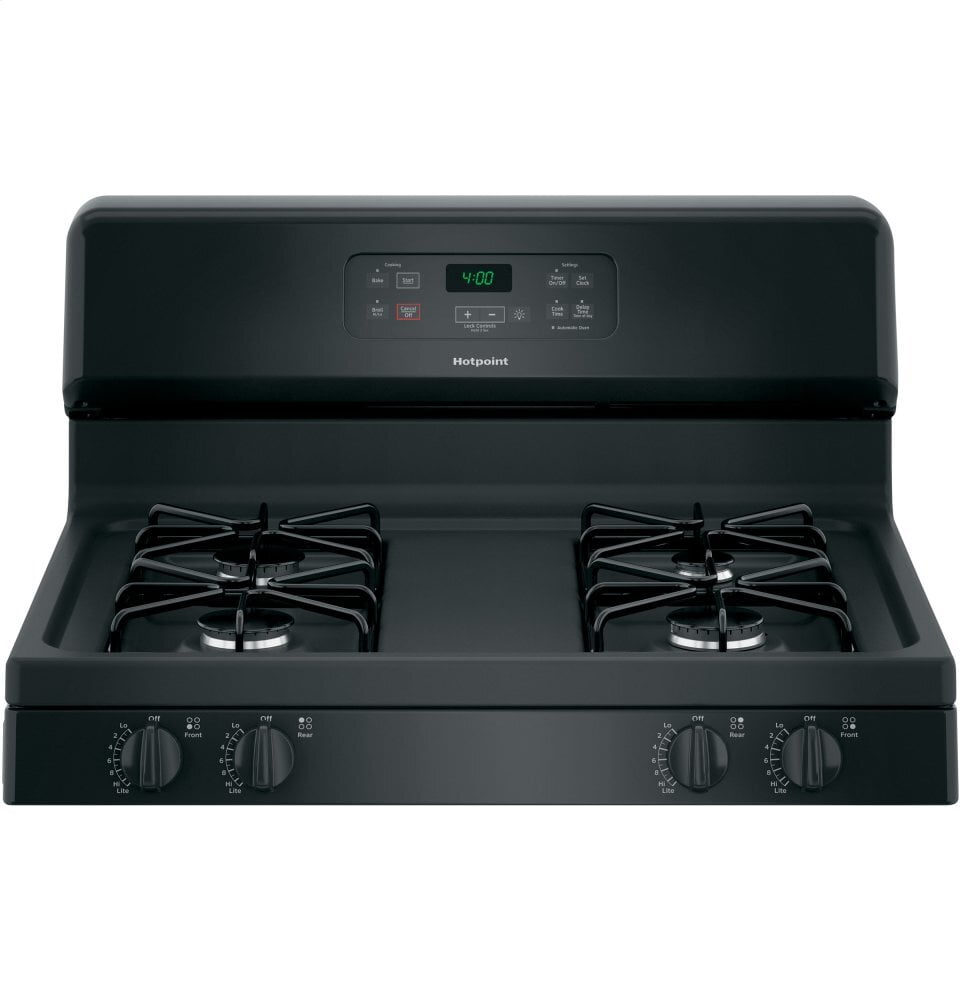 Hotpoint RGBS400DMBB Hotpoint® 30" Free-Standing Standard Clean Gas Range