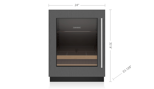 Sub-Zero DEU2450BGADAR 24" Designer Undercounter Ada Height Beverage Center - Panel Ready