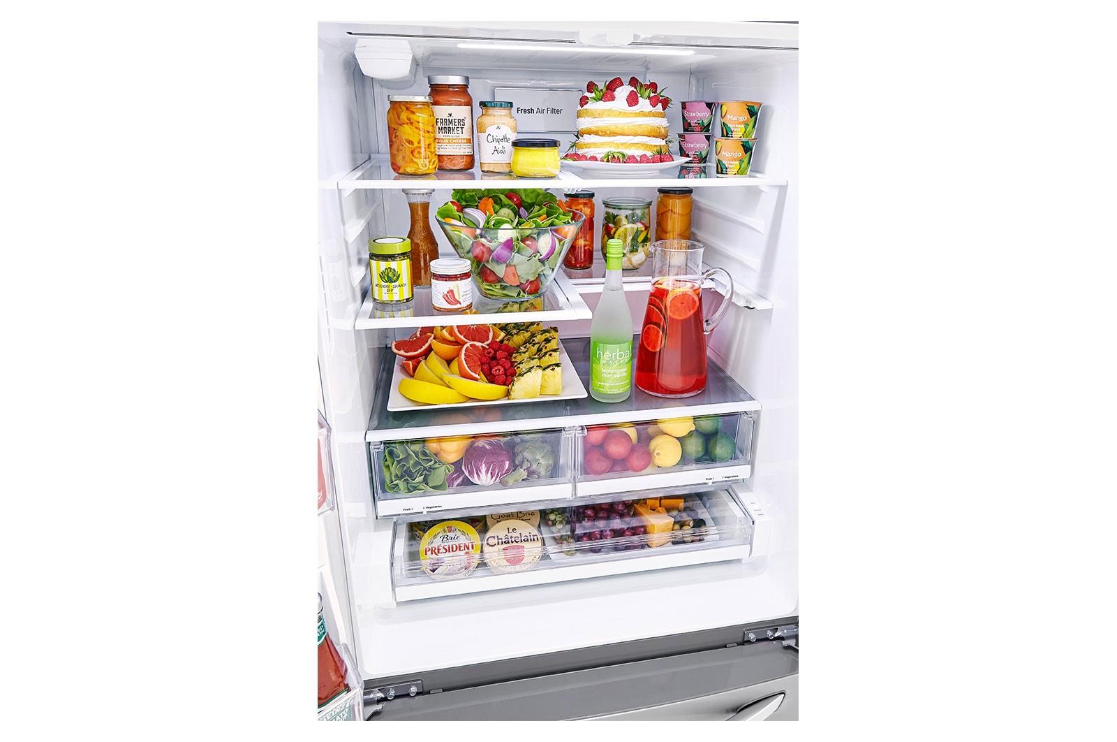 Lg LRFXS2513S 25 Cu. Ft. Smart French Door Refrigerator With Craft Ice™