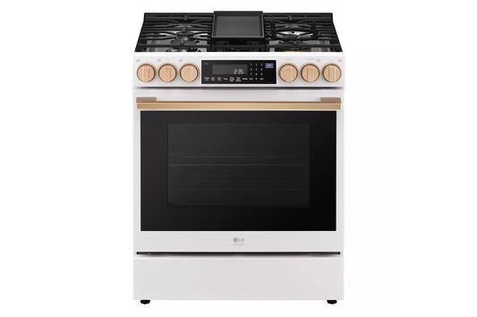 Lg LSGS6338N Lg Studio 6.3 Cu. Ft. Instaview® Gas Slide-In Range With Probake Convection® And Air Fry