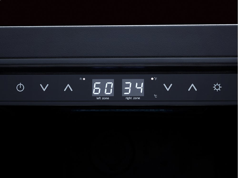 Zephyr PRWB24C32BG 24" French Door Dual Zone Wine & Beverage Cooler